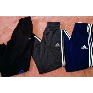 Adidas Kids' Black and Navy Track Pants Set